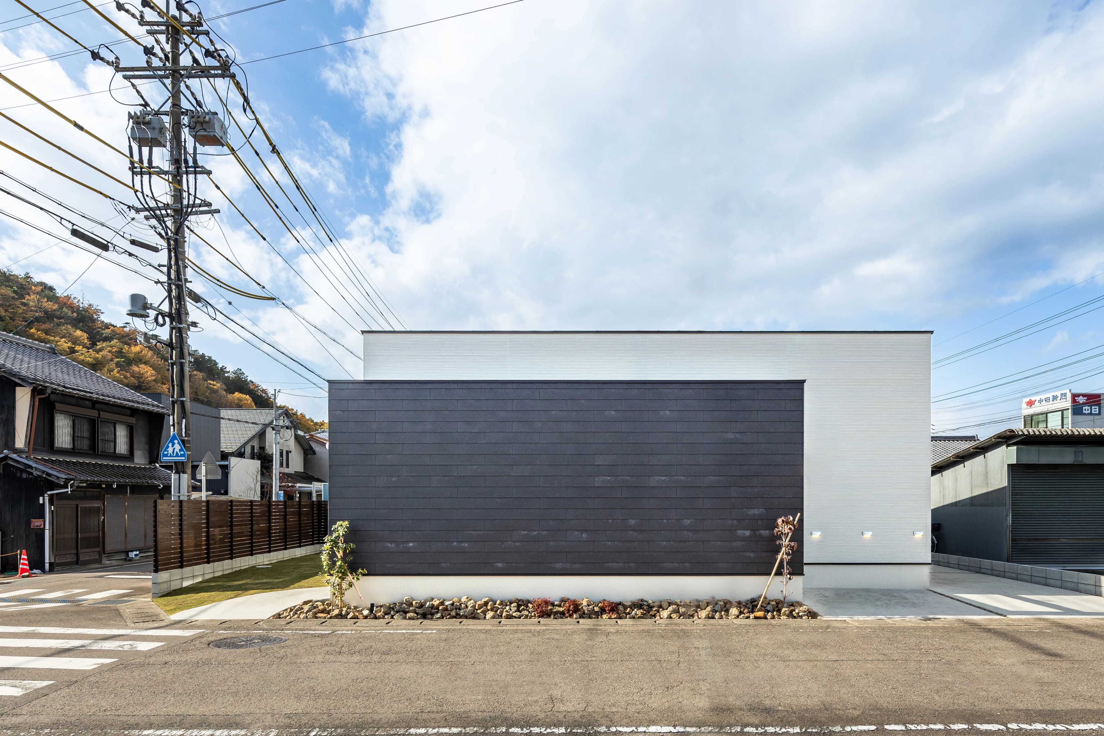 シンプルな平屋の外観