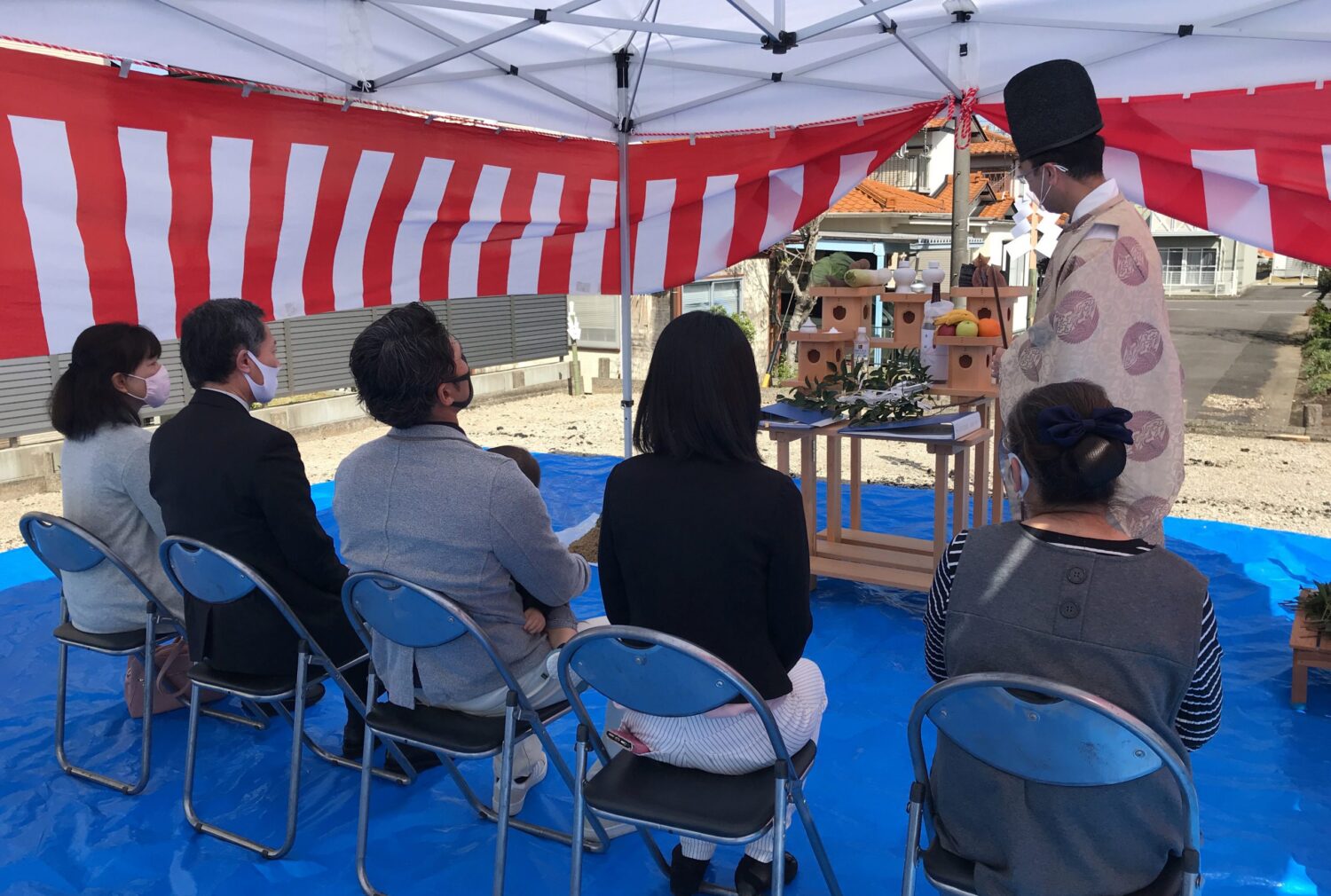 おめでとうございます。地鎮祭